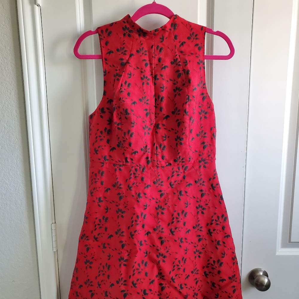 Kensie Floral Red and Black Dress